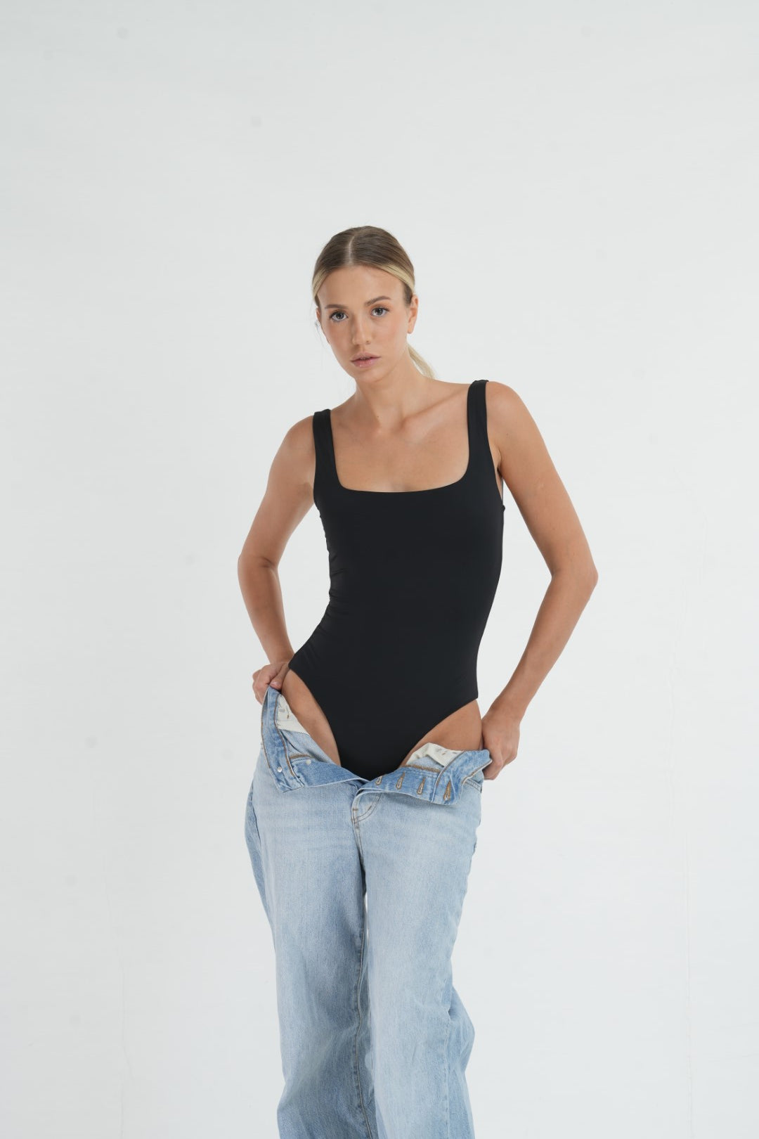 Square neck bodysuit