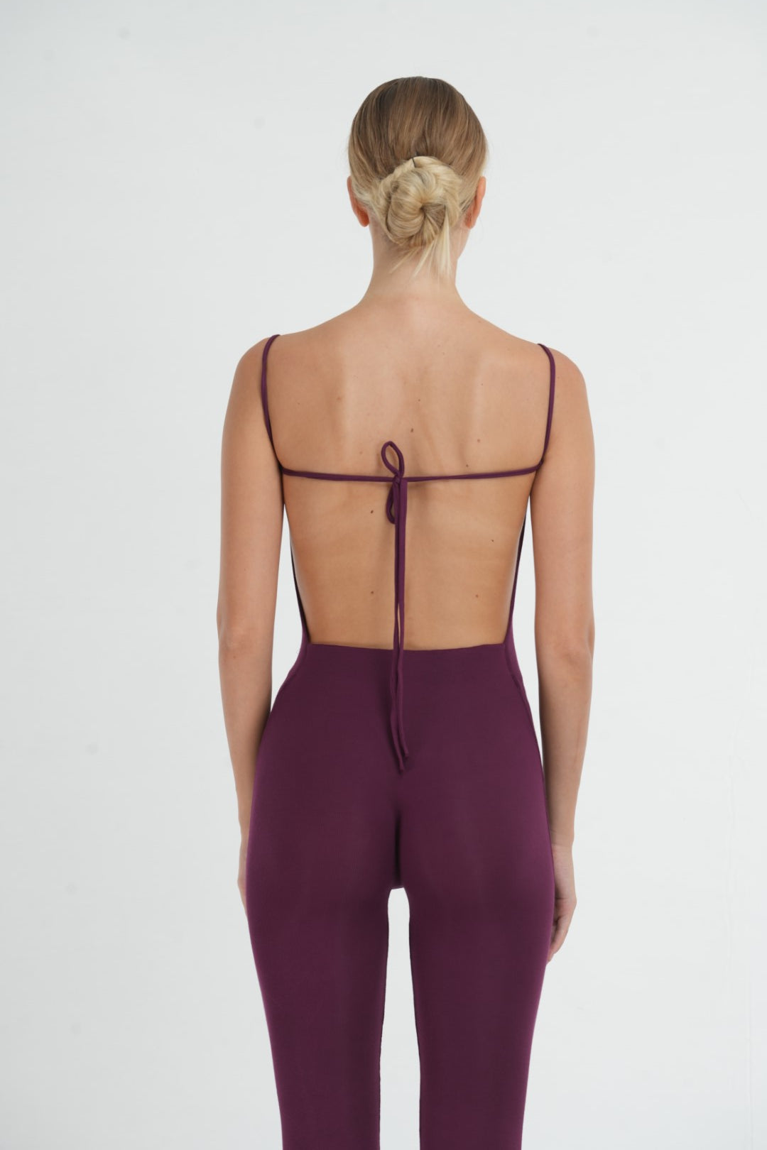 Micro ribbed adjustable jumpsuit